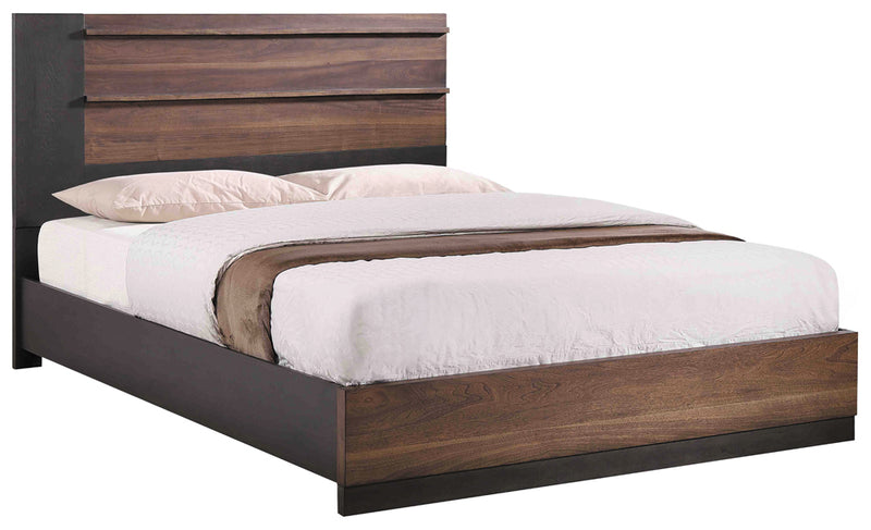 Azalia Rectangular Bedroom Set Black and Walnut