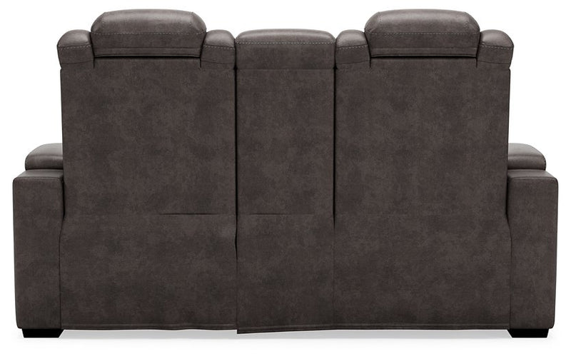 HyllMont Power Reclining Loveseat with Console