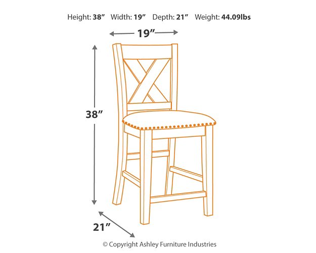 Caitbrook Counter Height Upholstered Bar Stool