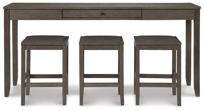 Caitbrook Counter Height Dining Table and Bar Stools (Set of 3)