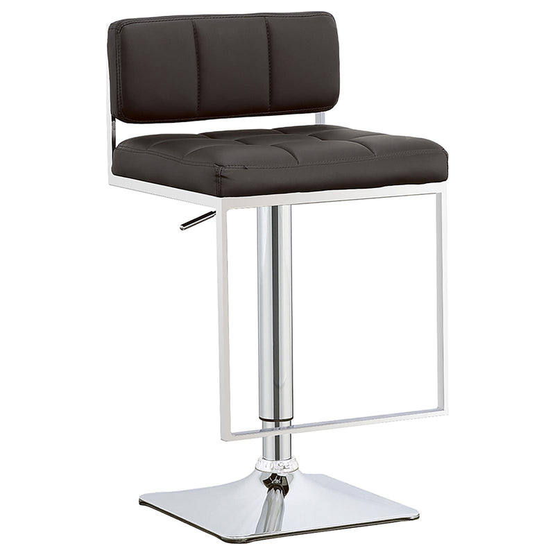 Alameda Adjustable Bar Stool Chrome and Black image