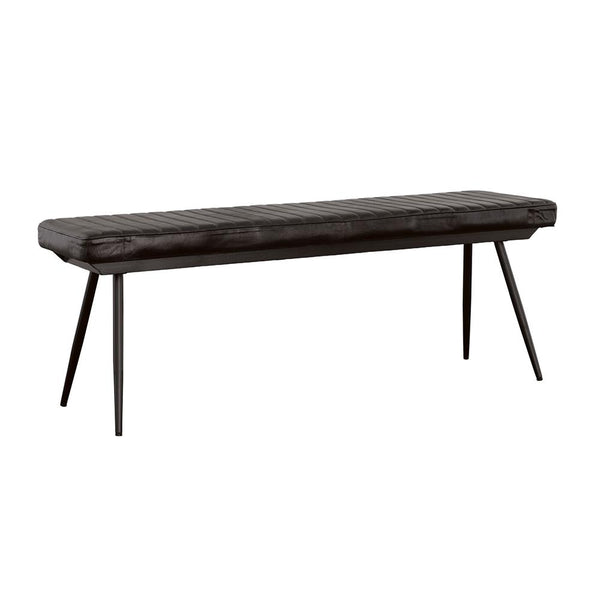 Partridge Cushion Bench Espresso and Black image