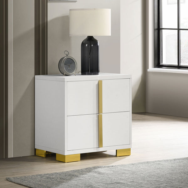 Marceline 2-drawer Nightstand White image