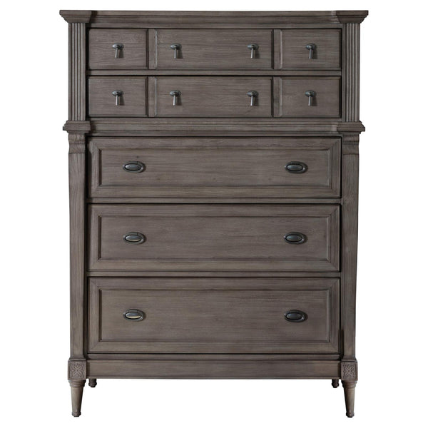 Alderwood 5-drawer Chest French Grey image