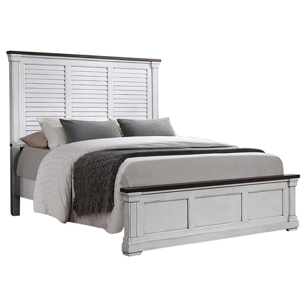 Hillcrest California King Panel Bed White image