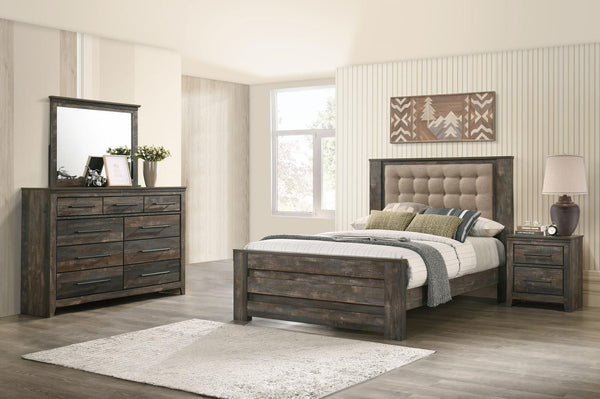 Ridgedale 4-piece Queen Bedroom Set Weathered Dark Brown and Latte image