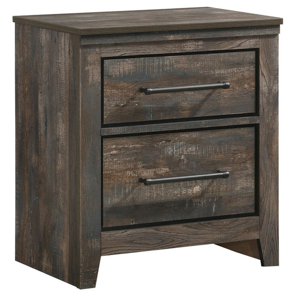 Ridgedale 2-drawer Nightstand Weathered Dark Brown image