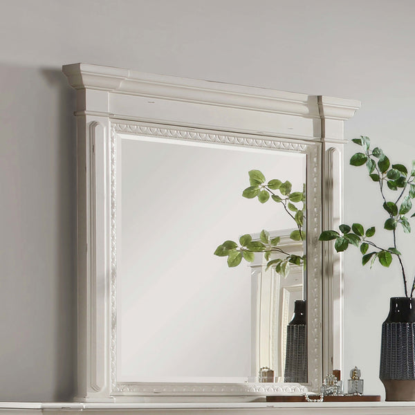 Evelyn Rectangular Dresser Mirror Antique White image