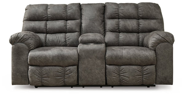 Derwin Reclining Loveseat with Console image