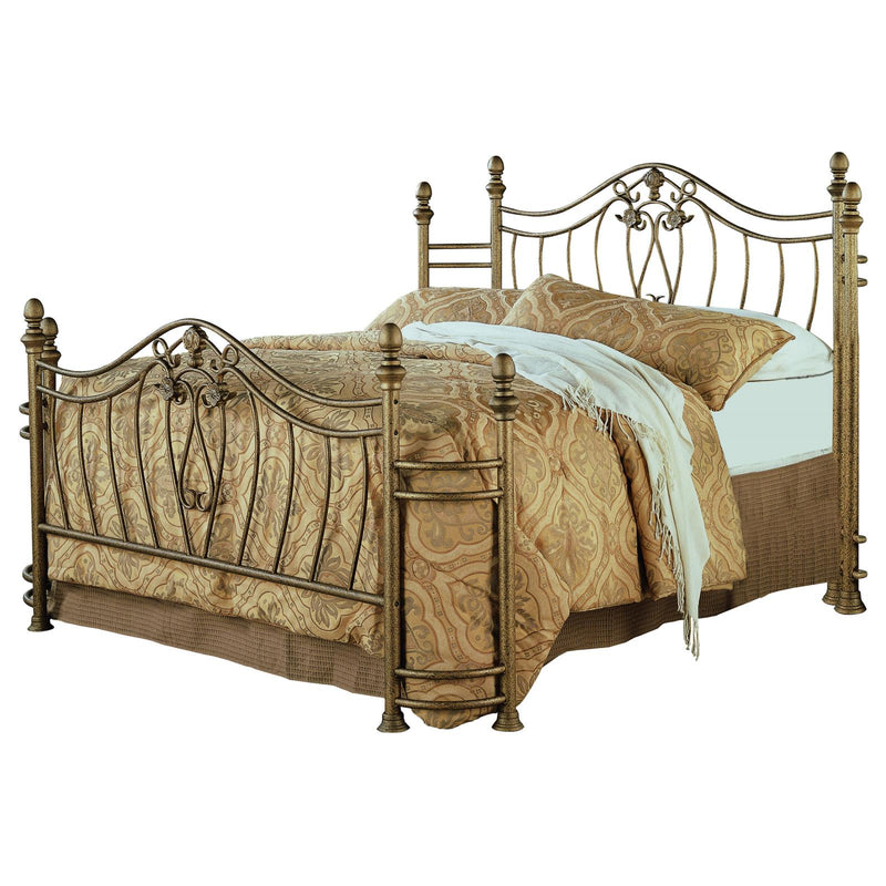 Sydney Eastern King Bed Antique Brushed Gold image