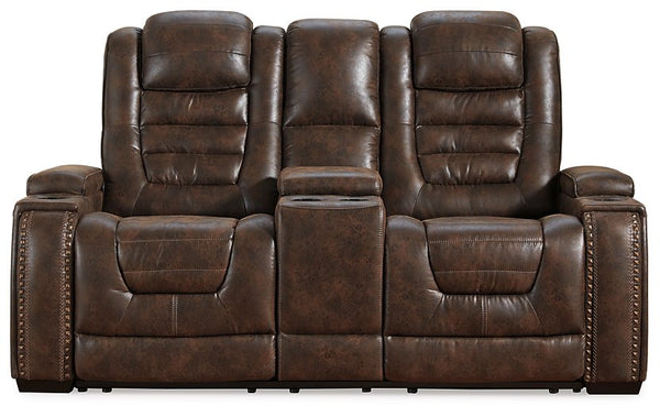 Game Zone Power Reclining Loveseat with Console image