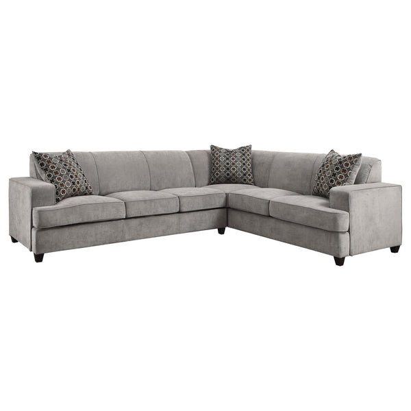 Tess L-shape Sleeper Sectional Grey image