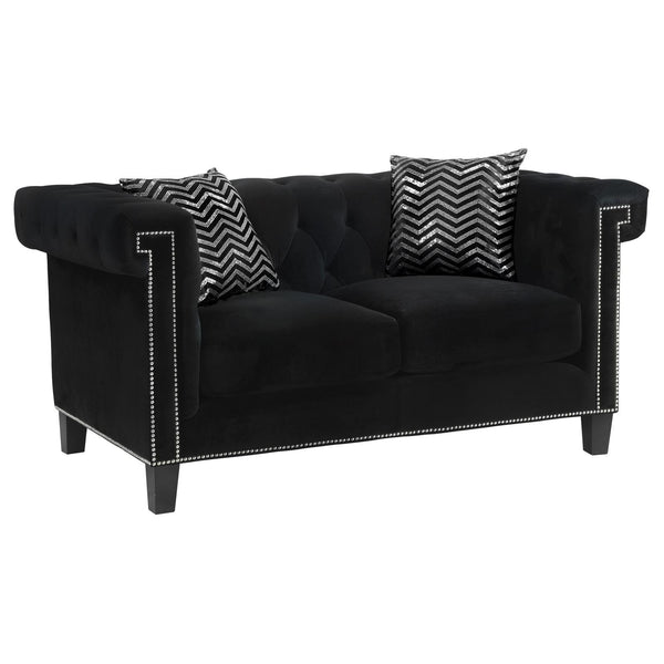 Reventlow Tufted Loveseat Black image