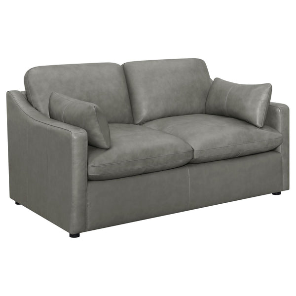 Grayson Sloped Arm Upholstered Loveseat Grey image