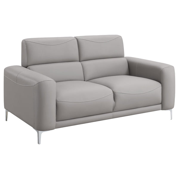 Glenmark Track Arm Upholstered Loveseat Taupe image