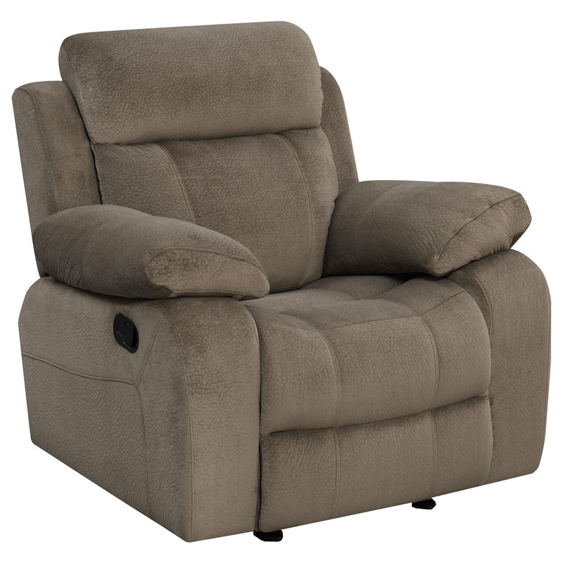 Myleene Pillow Top Arm Glider Recliner Mocha image